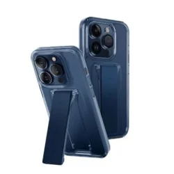 Cover Iphone 15 Pro Max Hybrid Heldro Mount With Stand Uniq (Deep Blue)